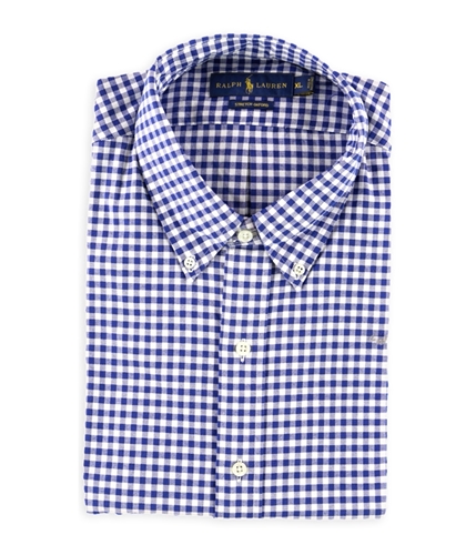 Ralph Lauren Mens Oxford Button Up Shirt bluewhite L