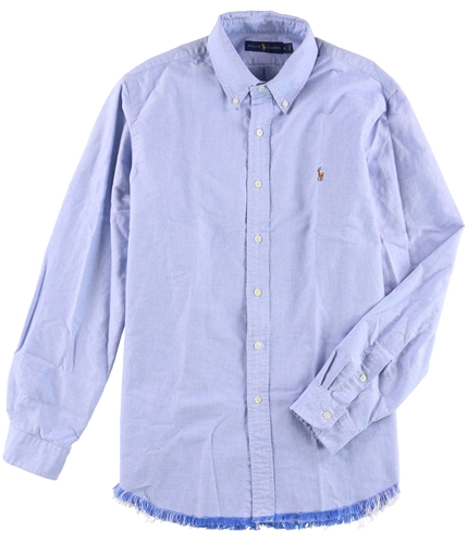 Ralph Lauren Mens Oxfords Button Up Shirt bsrblue S
