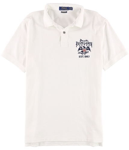 Ralph Lauren Mens Flag Rugby Polo Shirt clsoxwht XL