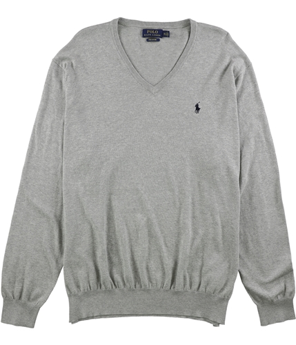 Ralph Lauren Mens Pima Pullover Sweater gray M
