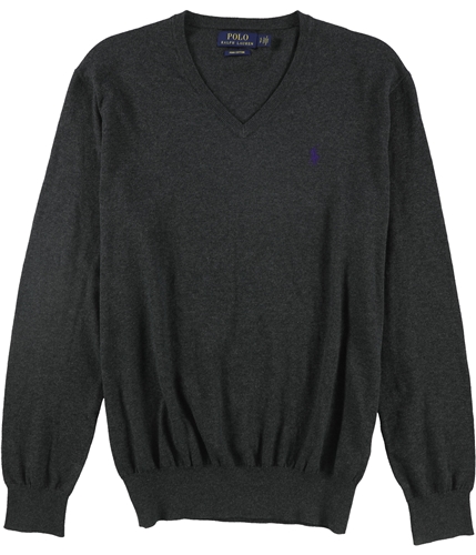Ralph Lauren Mens V-Neck Pullover Sweater gray S