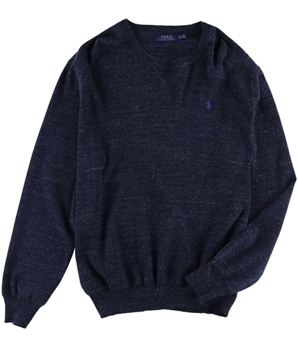 Ralph Lauren Mens Heathered Knit Pullover Sweater midnightn XS
