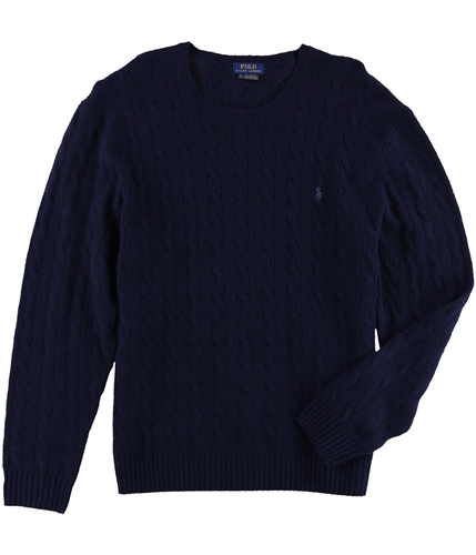 Ralph Lauren Mens Cable-Knit Pullover Sweater hunternvy XS