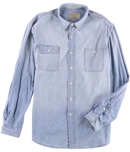 Ralph Lauren Mens Iconic Dungaree Workshirt Button Up Shirt indigo S