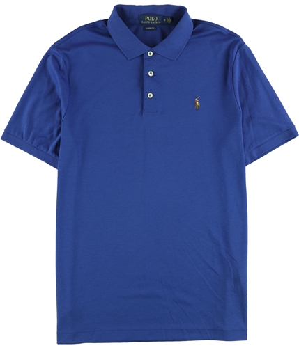 Ralph Lauren Mens Solid Rugby Polo Shirt royal M