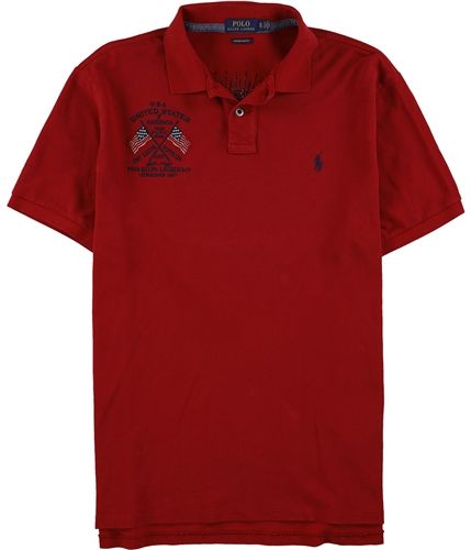 Polo Ralph Lauren Slim Fit Mesh Polo Shirt, Red