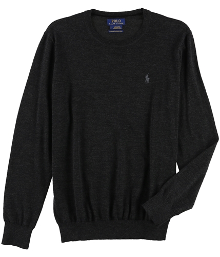 Ralph Lauren Mens Lightweight Merino Wool Pullover Sweater granite XS