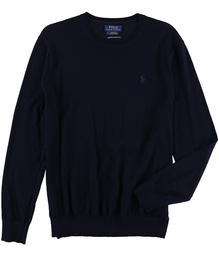 Ralph Lauren Mens LS Knit Pullover Sweater blue XS