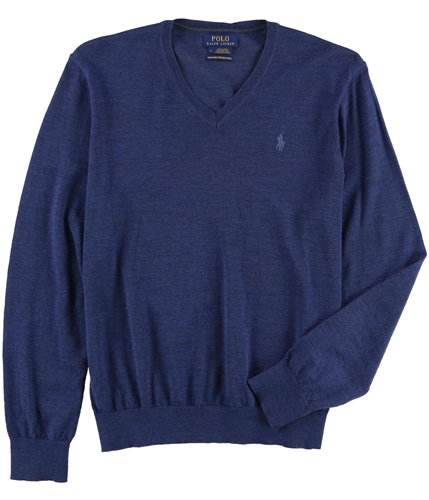 Ralph Lauren Mens LS Knit Pullover Sweater blue S