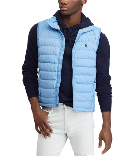 Ralph Lauren Mens Packable Down Vest lightblue XL