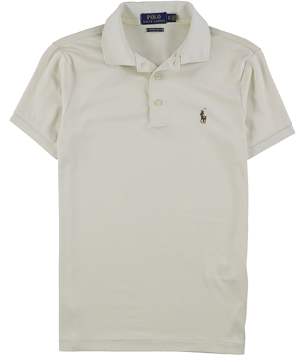 Ralph Lauren Mens Custom Slim Rugby Polo Shirt chiccream XS