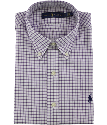 Ralph Lauren Mens Twill Button Up Shirt purple M