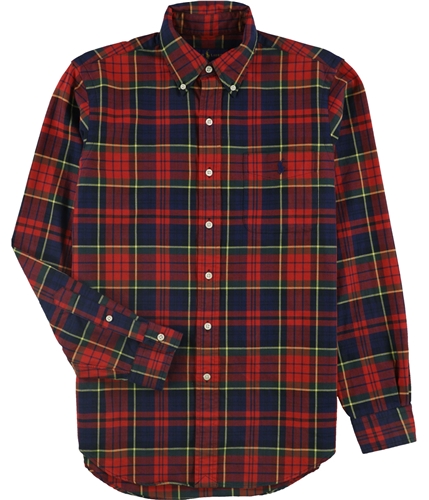 Ralph Lauren Mens Oxford Button Up Shirt red S