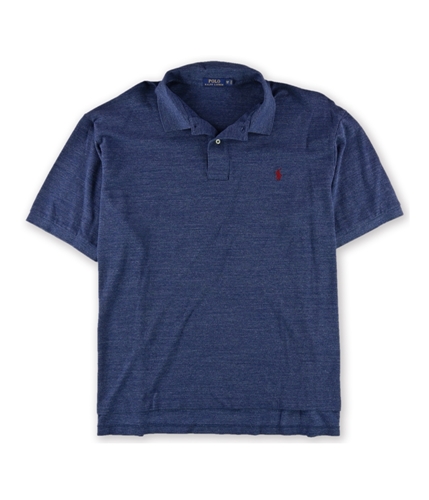 Ralph Lauren Mens Textured Rugby Polo Shirt blue 2XLT