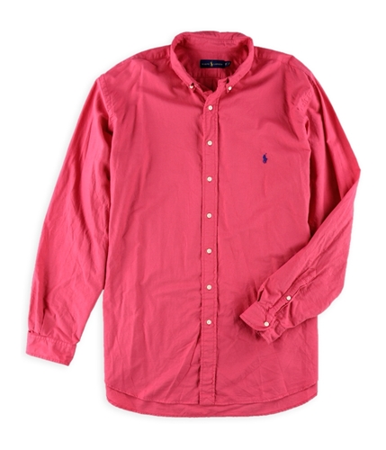 Ralph Lauren Mens Oxford Button Up Shirt troppink 2LT