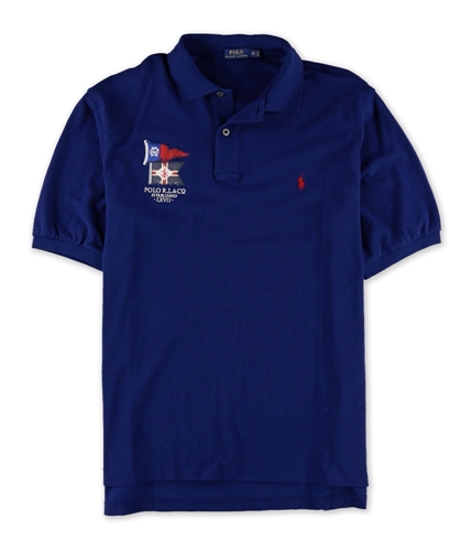 Ralph Lauren Mens Big & Tall Embroidered Rugby Polo Shirt holnavy XLT