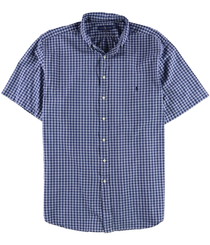 Ralph Lauren Mens Oxford Button Up Shirt navy 2LT