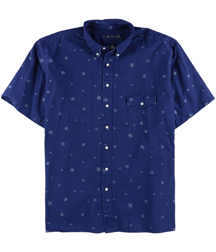 Ralph Lauren Mens Star Button Up Shirt print 3LT