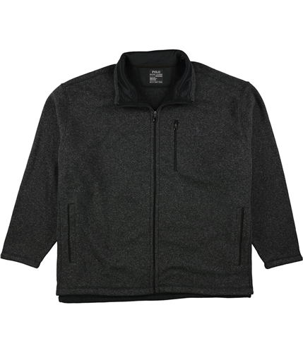Ralph Lauren Mens Fleece Mock Neck Jacket black XLT