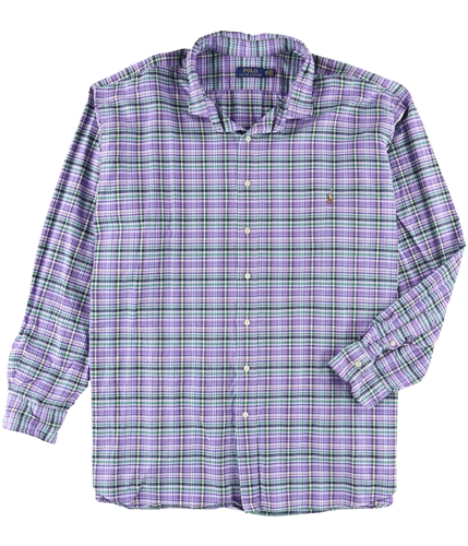 Ralph Lauren Mens Oxford Button Up Shirt blue Big 4X