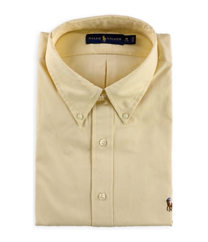 Ralph Lauren Mens Oxford Button Up Dress Shirt lemon 18