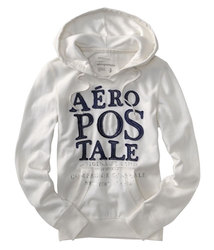 Aeropostale Womens Original Hoodie Sweatshirt bleachwhite XS