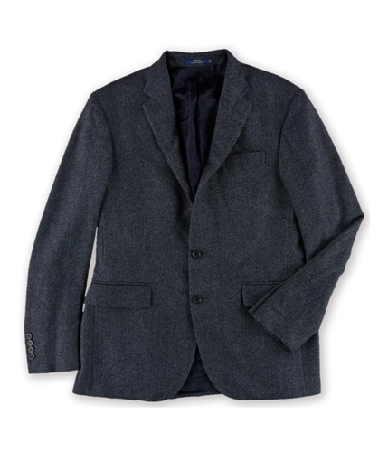 Ralph Lauren Mens Herringbone Two Button Blazer Jacket navymu 40