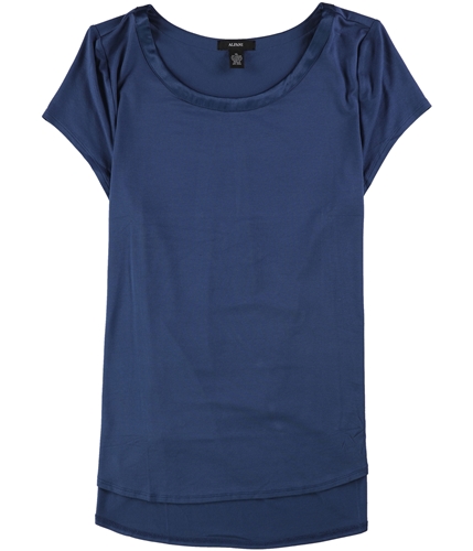 Alfani Womens High-Low Basic T-Shirt globalblue XL