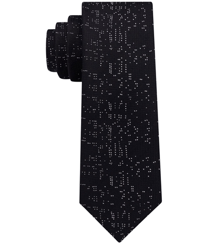 DKNY Mens Slim Micro Dot Self-tied Necktie 001 One Size