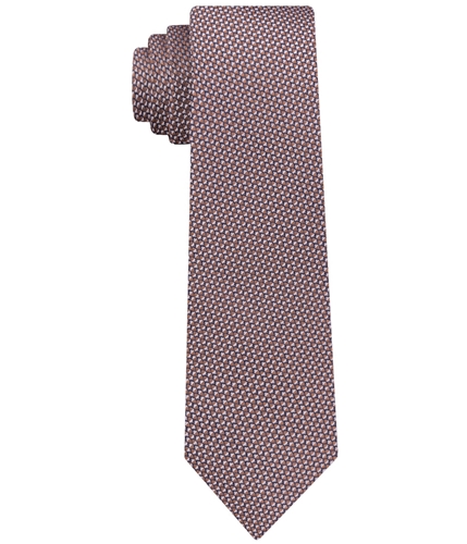 DKNY Mens Frosted Geo Self-tied Necktie silver One Size