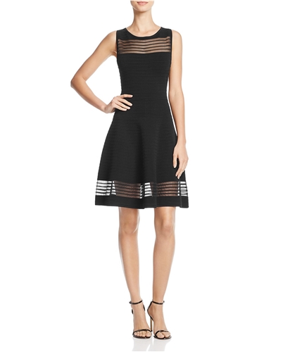 French Connection Womens Tobey A-line Dress black 2