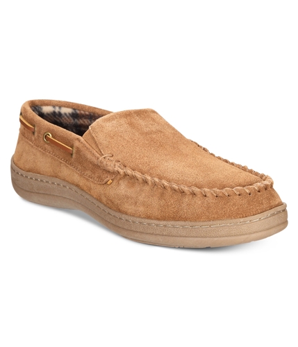 Rockport Mens Suede Moccasin Slippers tan 10