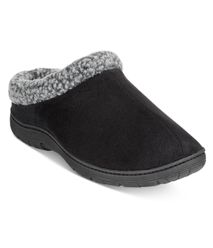 32 Degrees Mens Faux Suede Comfort Slippers black M
