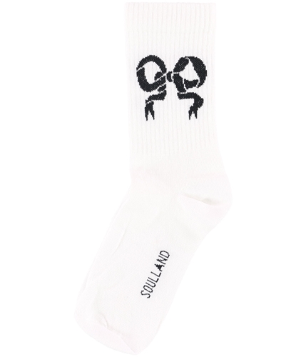 Soulland Womens Ribbon Midweight Socks white One Size