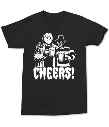 Changes Mens Cheers Graphic T-Shirt black L