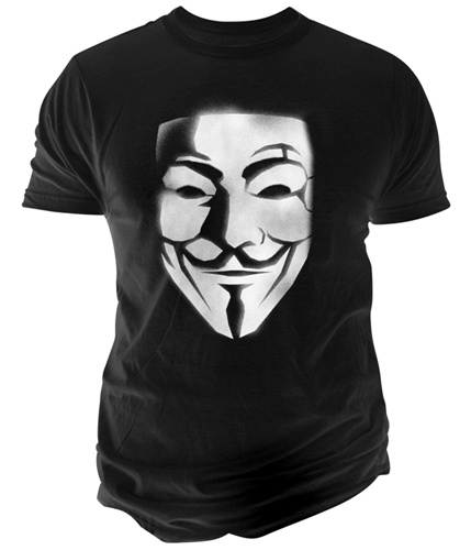 Changes Mens V For Vendetta Graphic T-Shirt black S