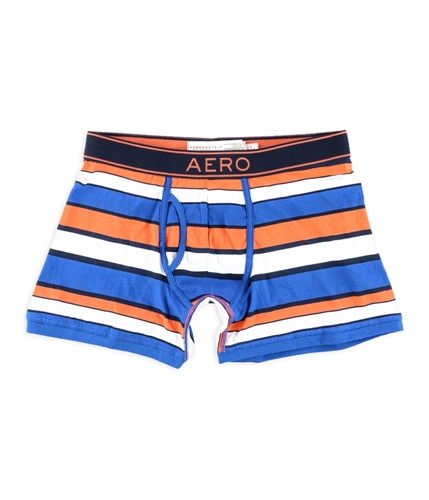 Aeropostale Mens Multi Stripe Underwear Boxer Briefs blueorange M
