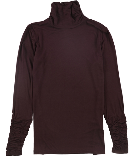 Alfani Womens Ruched Pullover Blouse newwine XS