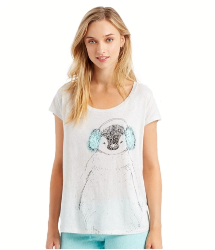 Aeropostale Womens Cold Penguin Pajama Sleep T-shirt 104 S