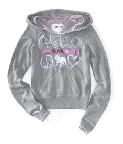 Aeropostale Womens Live Love Dream Hoodie Sweatshirt 052 XS