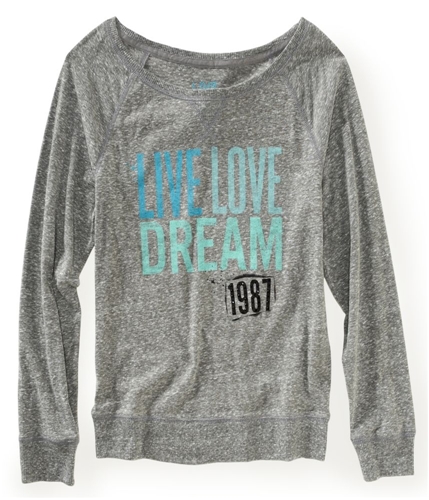 Aeropostale Womens Live Love Dream Sleep Graphic T-Shirt 052 S