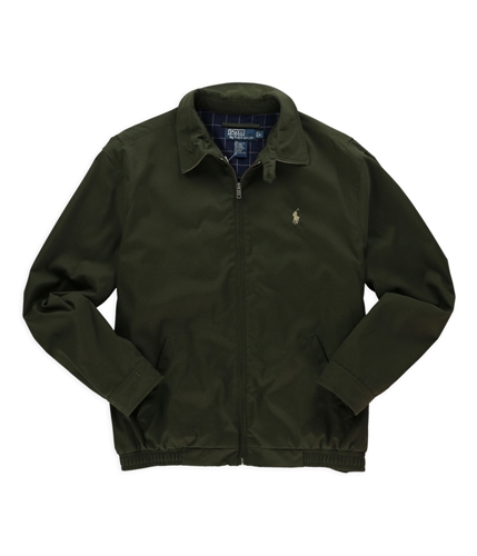 Ralph Lauren Mens Classic Logo Windbreaker Jacket green M
