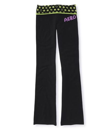 Aeropostale Womens Full Length Yoga Pants limene XS/32