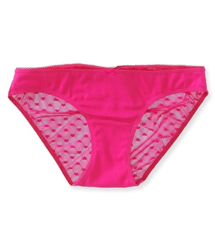 Aeropostale Womens Heart Sheer Back Bikini Panties 676 S