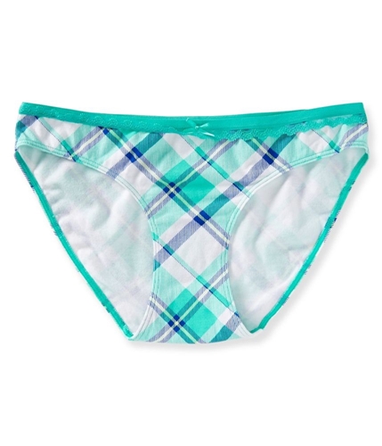 Aeropostale Womens Plaid Lace Bikini Panties 975 M