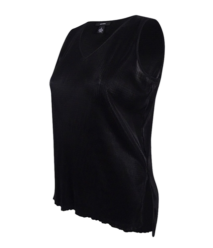 Alfani Womens Textured Pullover Blouse deepblack XL