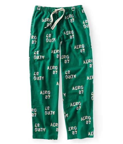 Aeropostale Mens Aero 87 Flannel Pajama Lounge Pants kellyg XS/32
