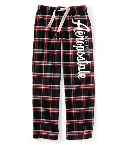 Aeropostale Mens Ny Plaid Flannel Bottoms Pajama Lounge Pants black XL/32
