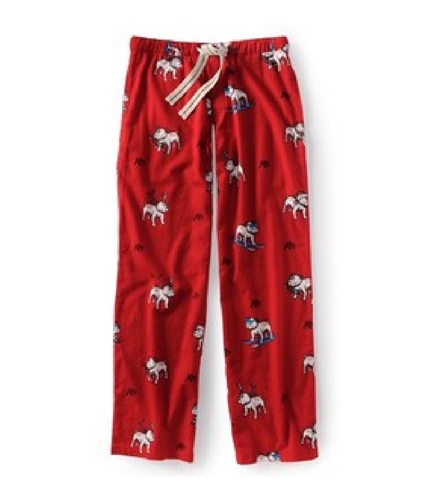 Aeropostale Mens Bulldog Christmas Pajama Lounge Pants redcla XS/32