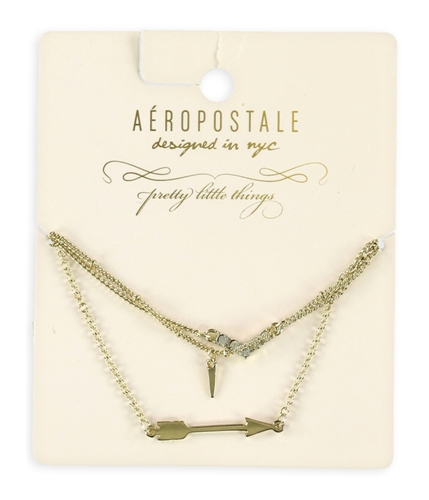 Aeropostale Womens 3-Pack Necklace Pendant gold Adjustable